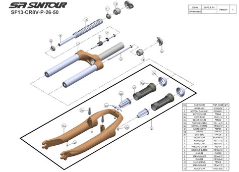 SR SUNTOUR 20x110 mm Quick Release Front Skewer Tool for RUX #20QLC T Models in store One . . Sr suntour fork diagram